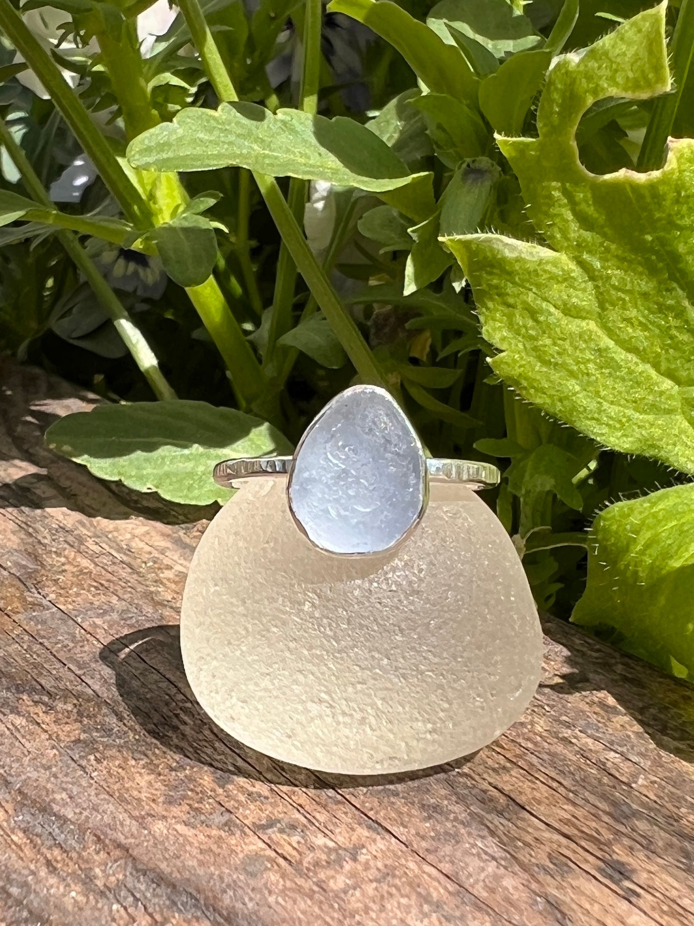 Sea Glass Stacker Ring