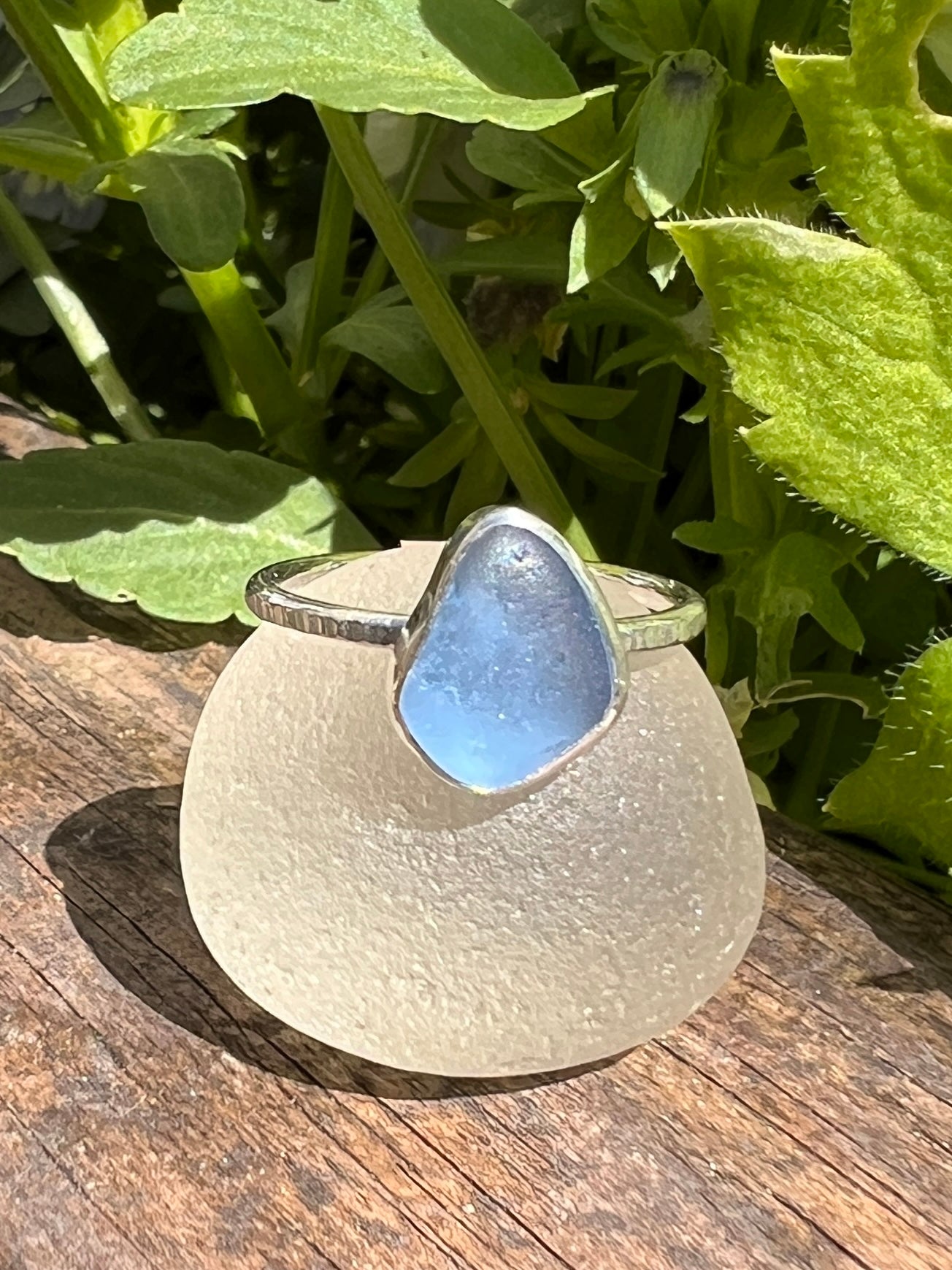 Sea Glass Stacker Ring