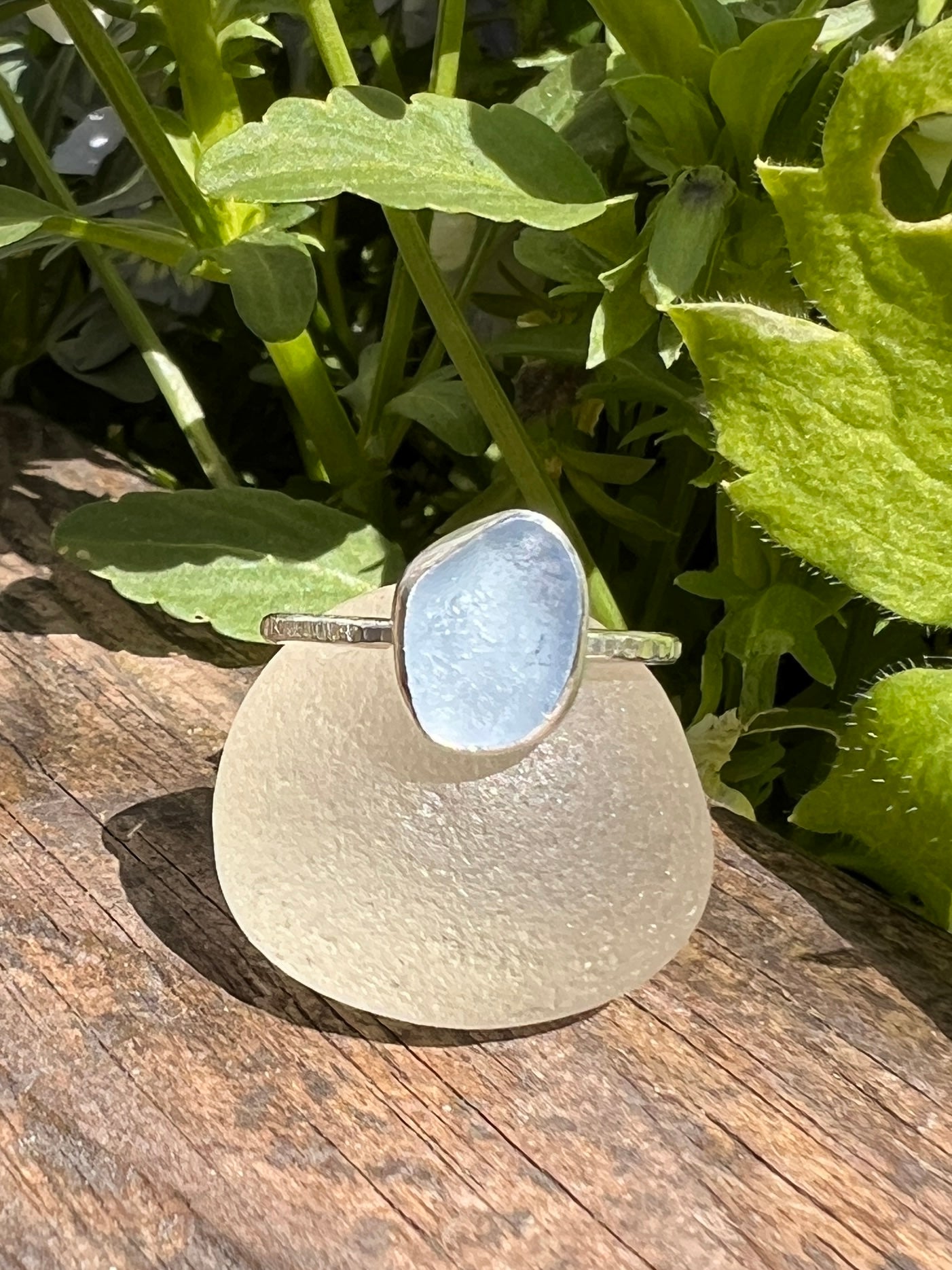 Sea Glass Stacker Ring