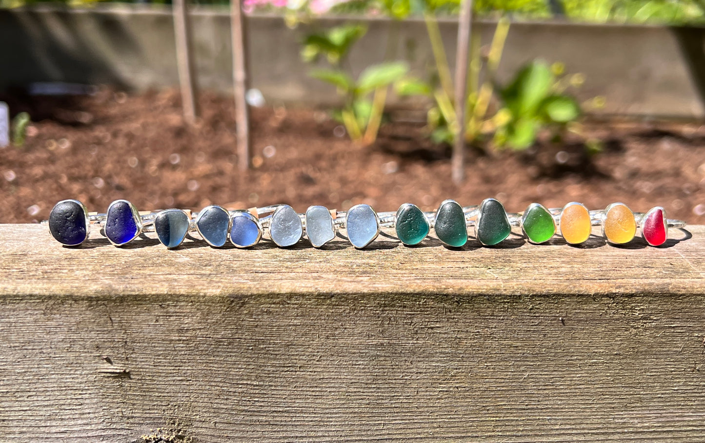 Sea Glass Stacker Ring