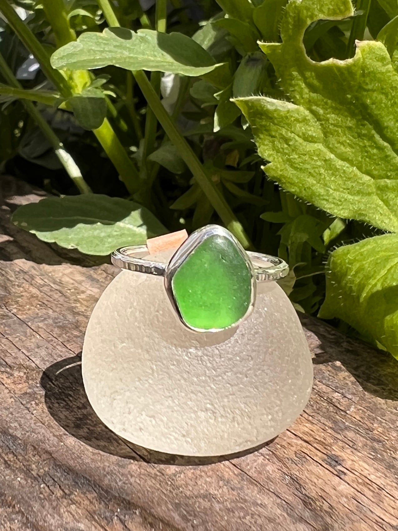 Sea Glass Stacker Ring