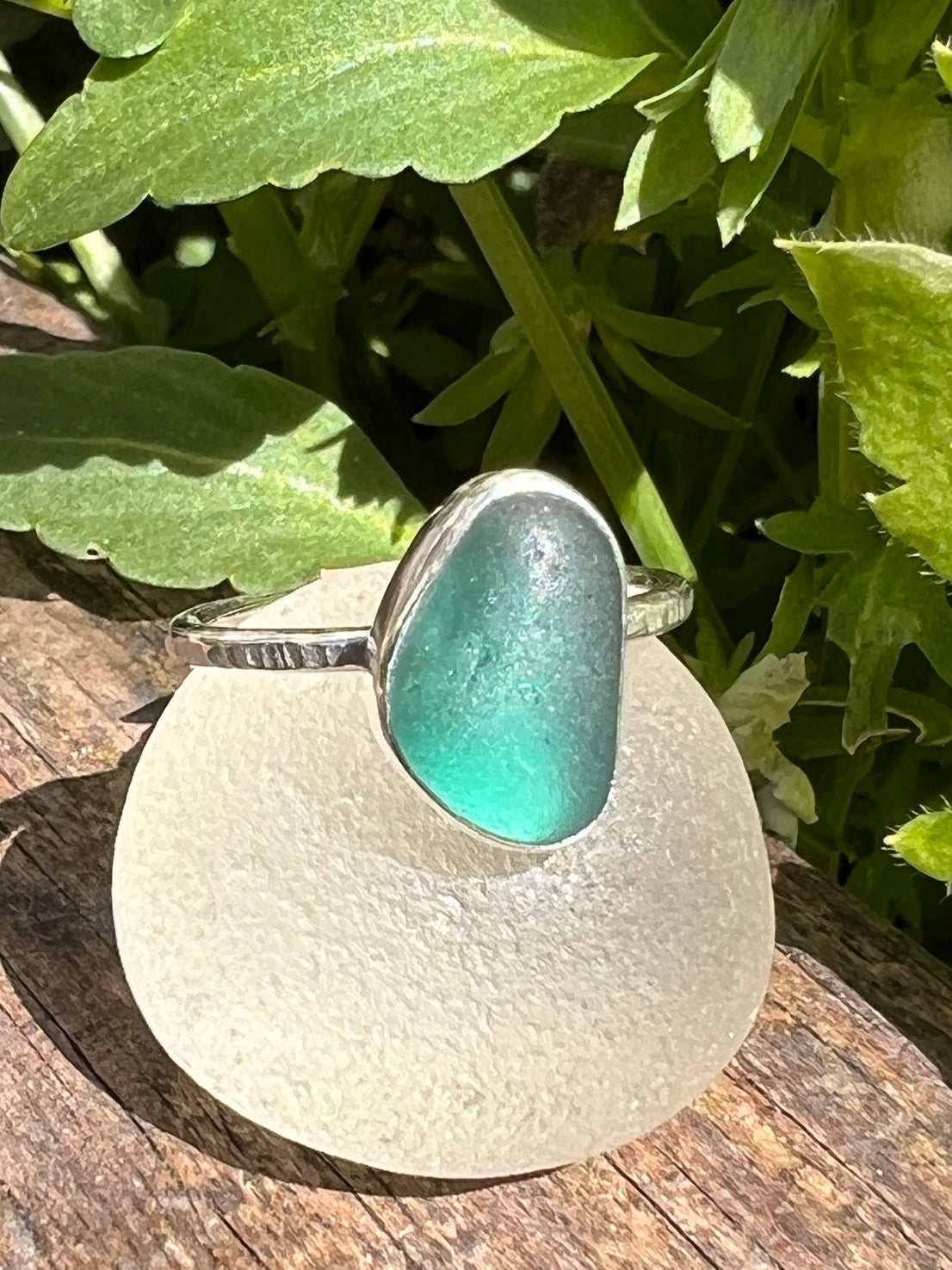 Sea Glass Stacker Ring