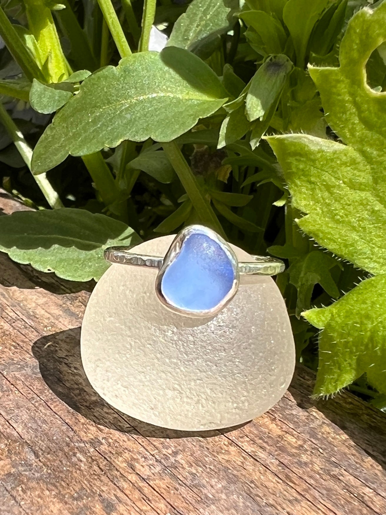 Sea Glass Stacker Ring