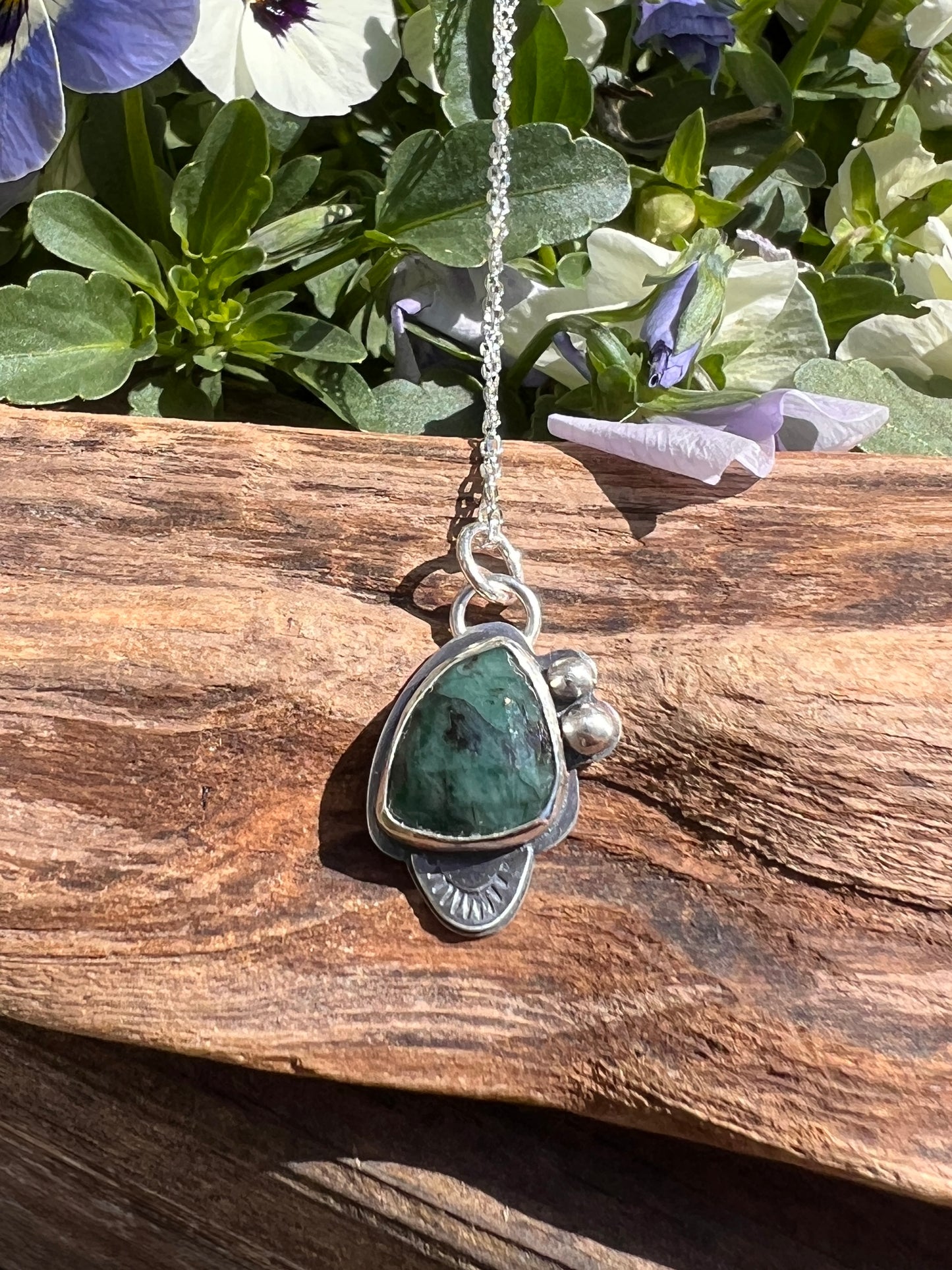 Natural Emerald pendant