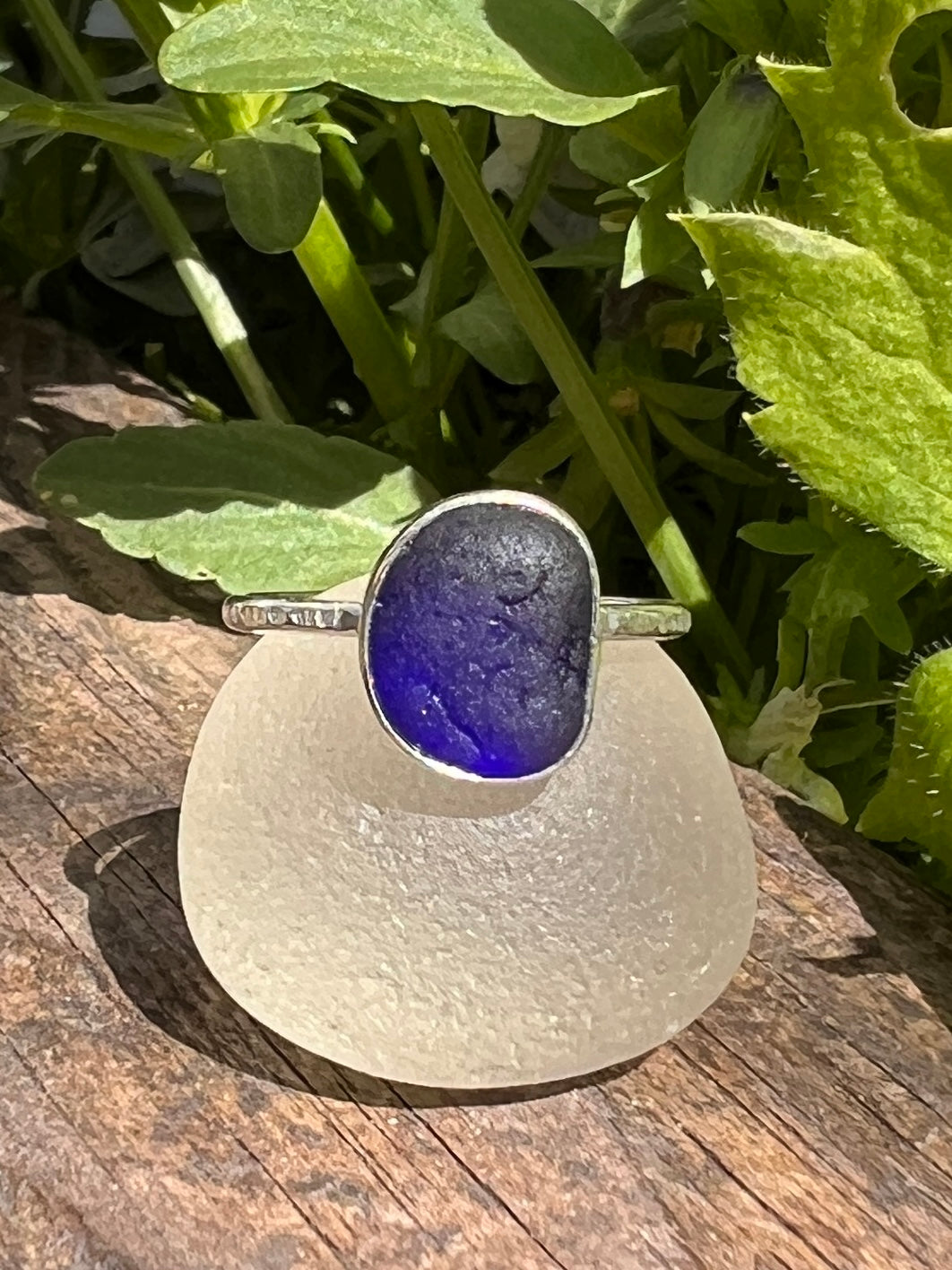 Sea Glass Stacker Ring