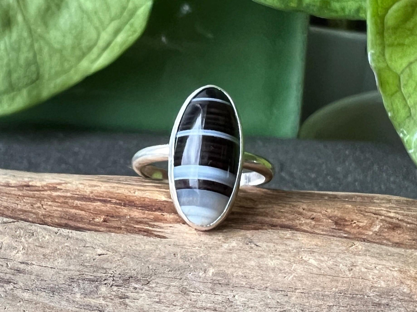 Banded Agate Ring