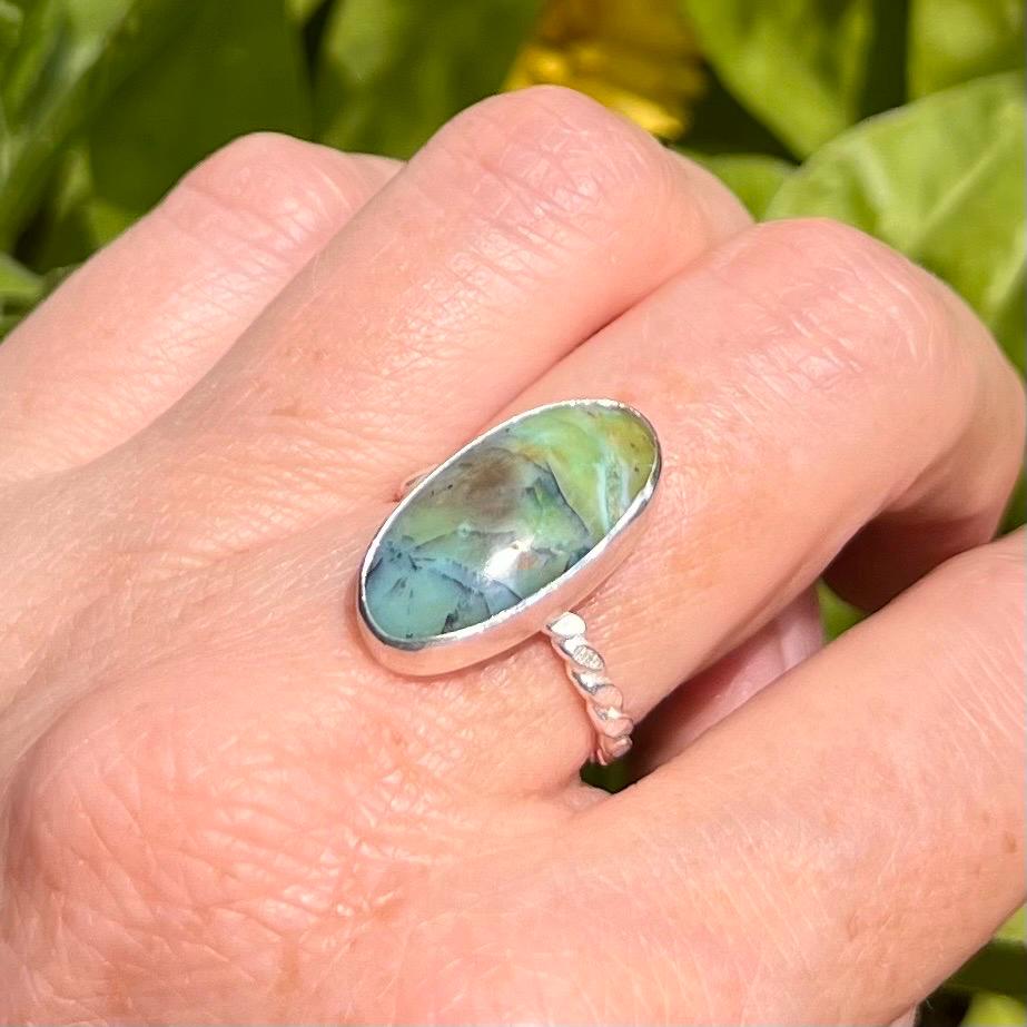 Opalised Wood Ring