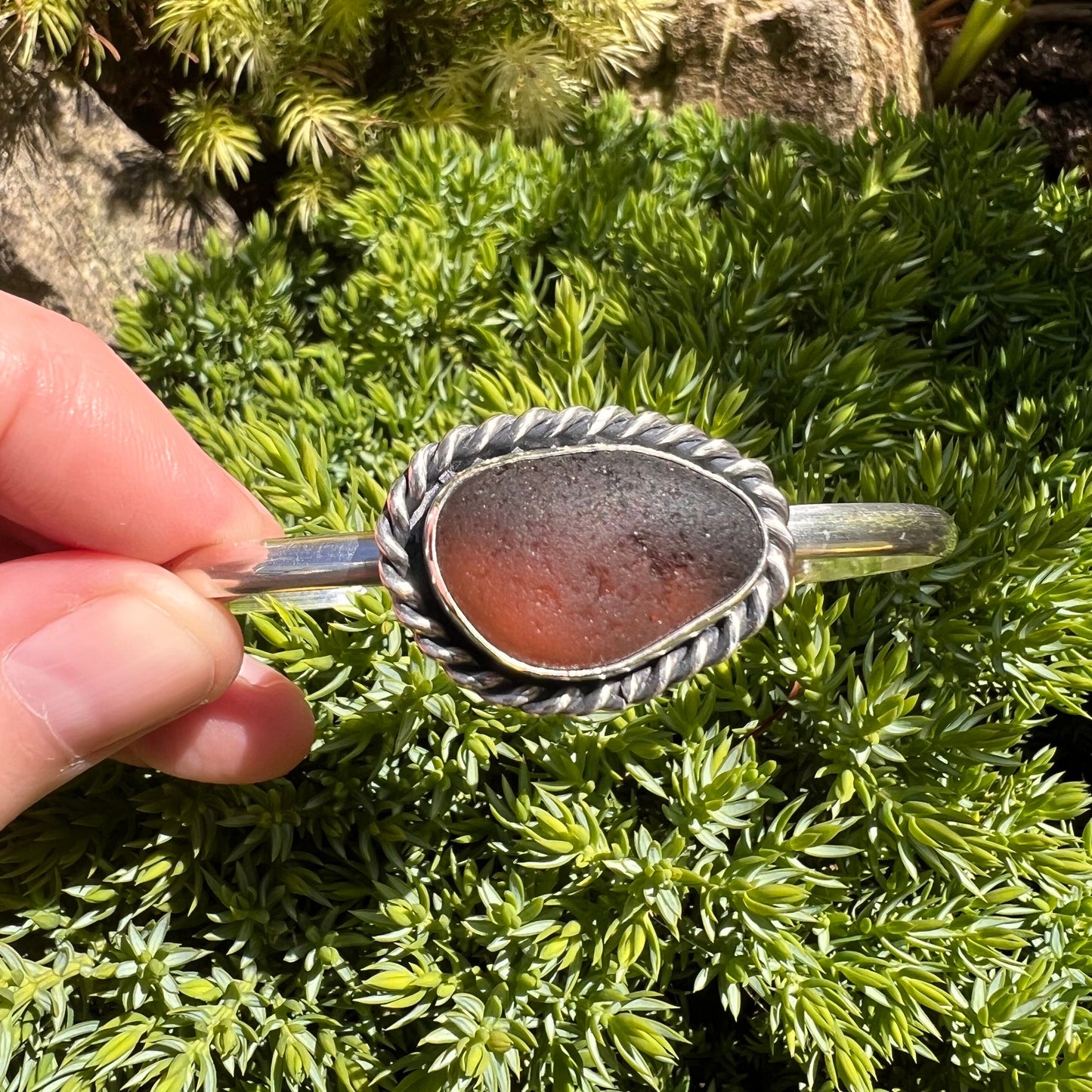 Rare Sea Glass Cuff