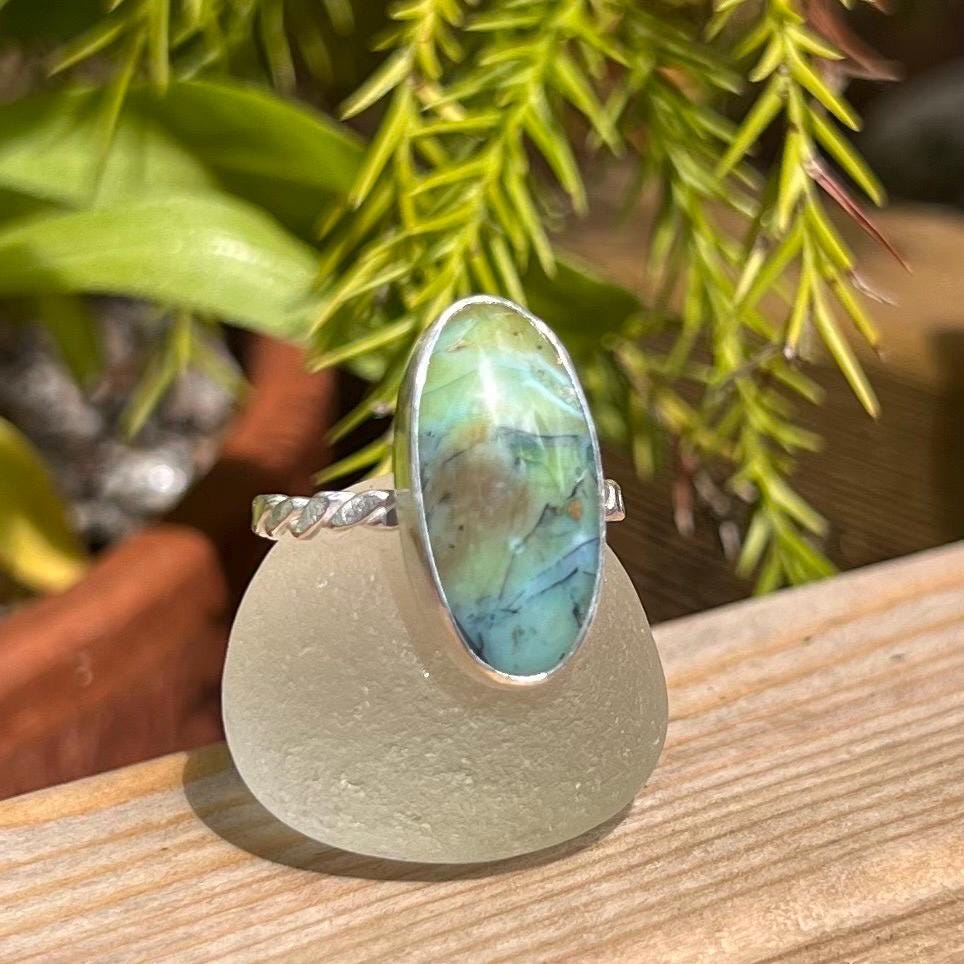 Opalised Wood Ring