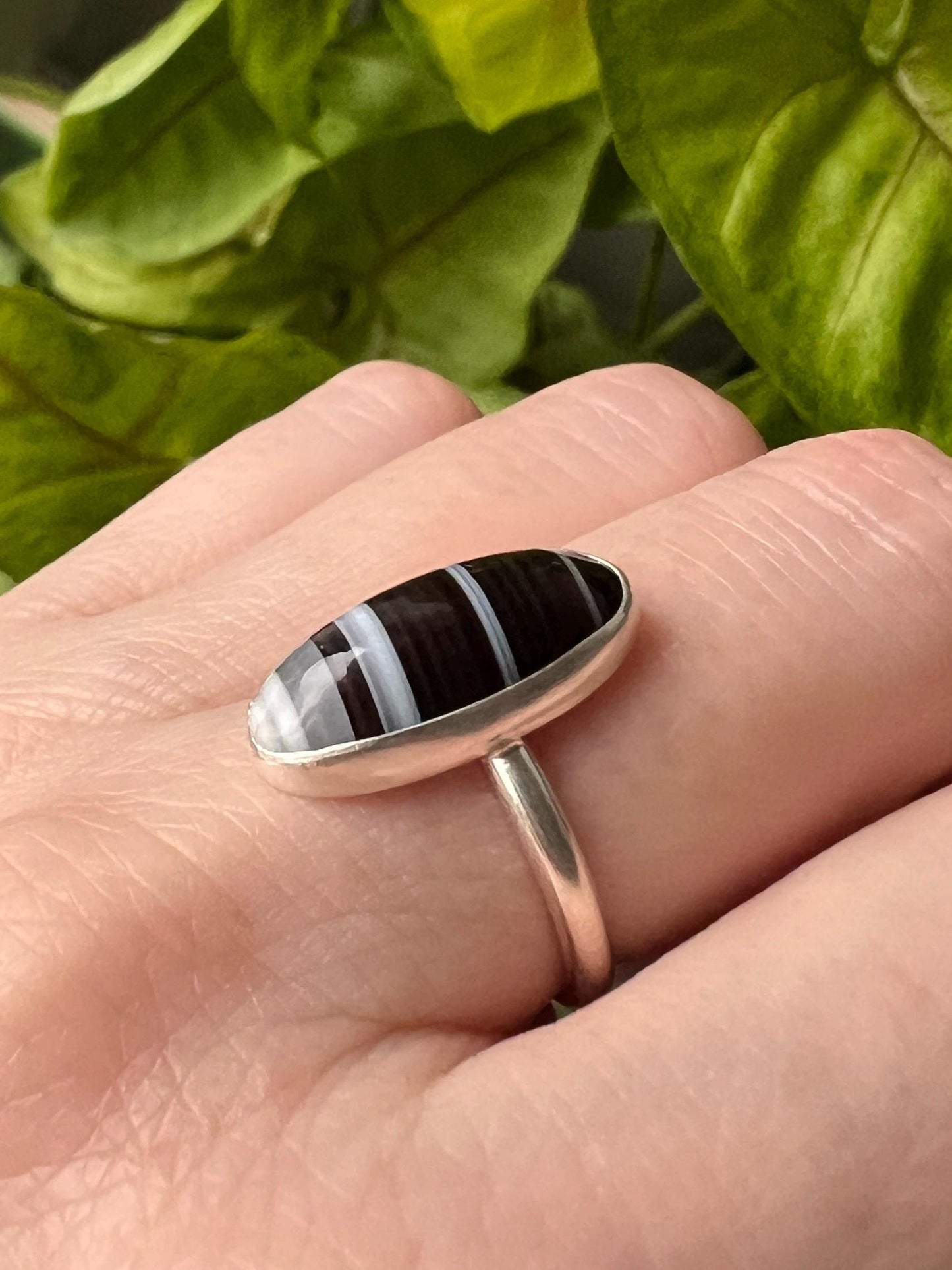 Banded Agate Ring