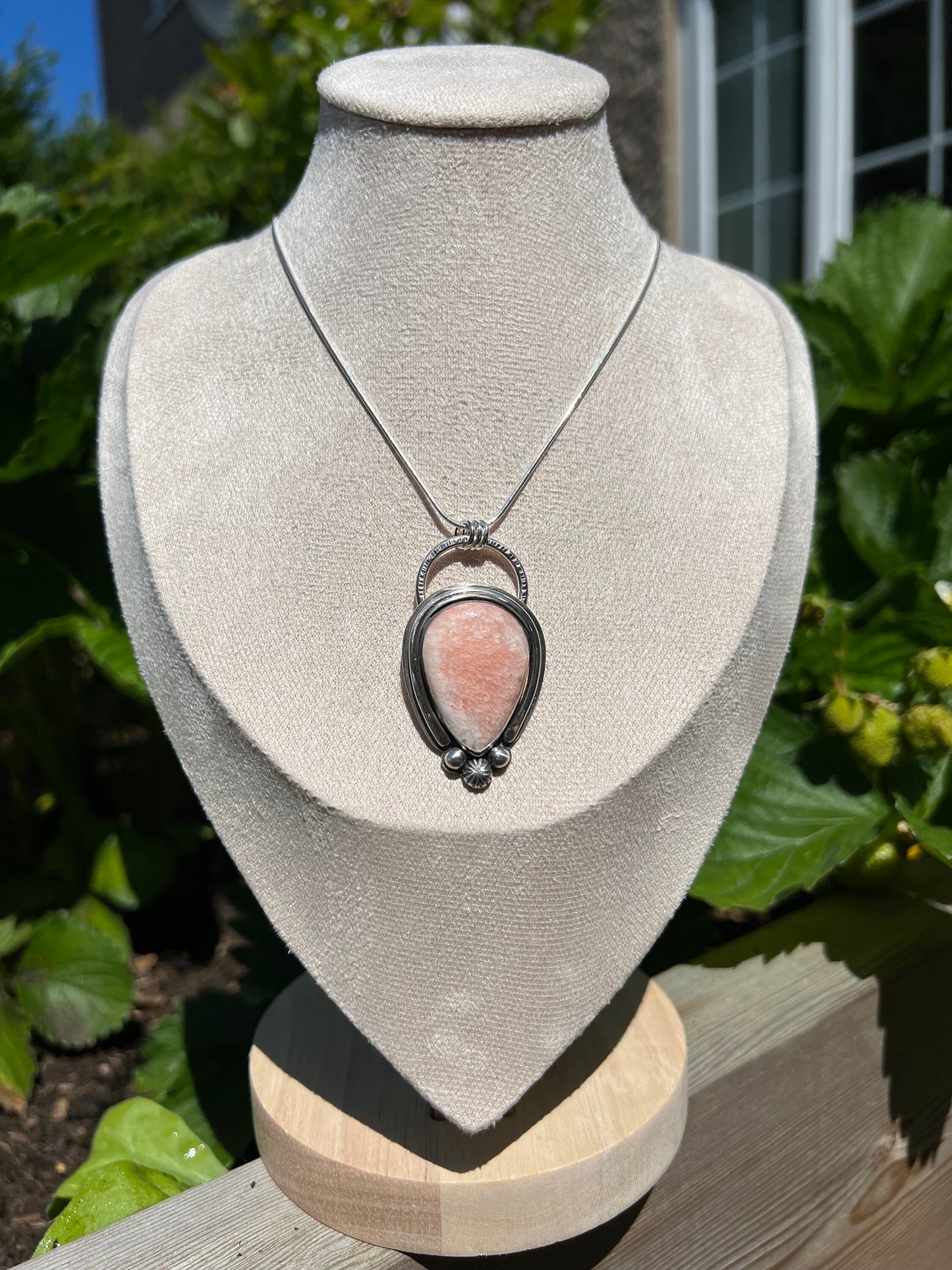 Pink Scolecite Pendant