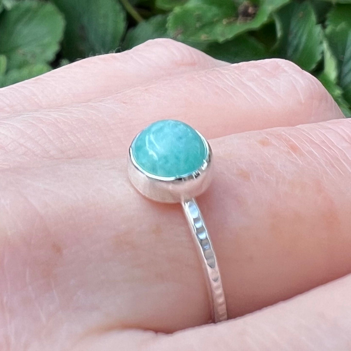 Amazonite Stacker Ring, various sizes available