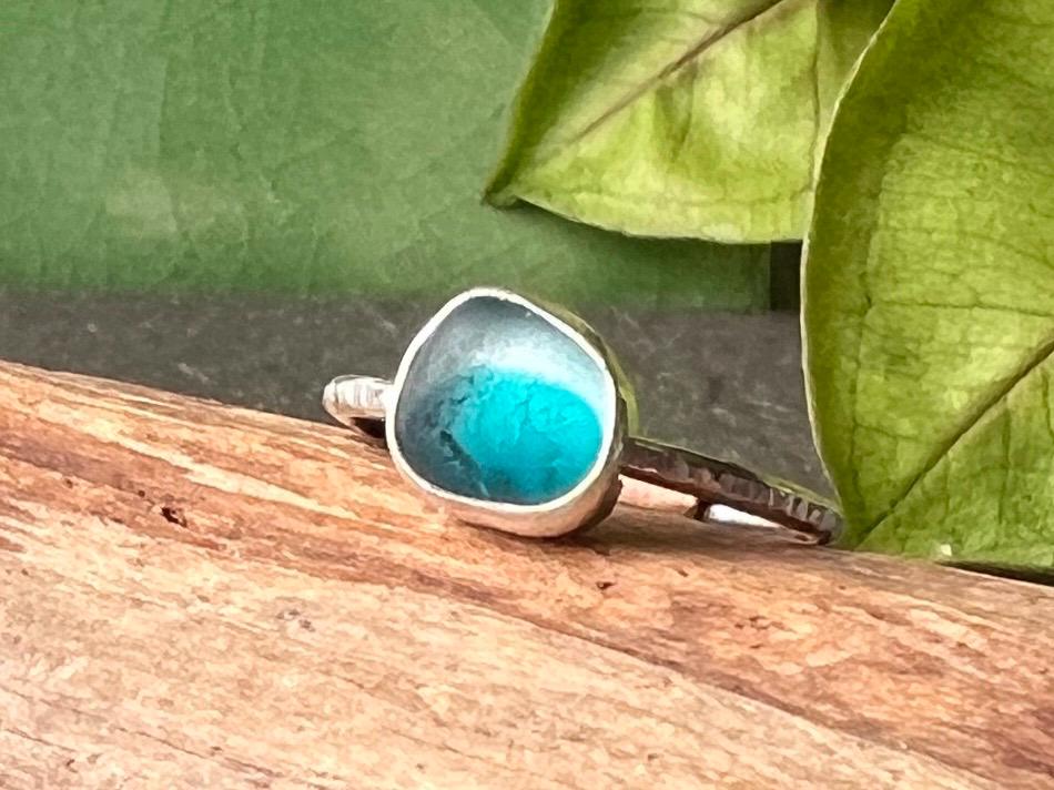 Sea Glass Stacking Ring, various sizes available