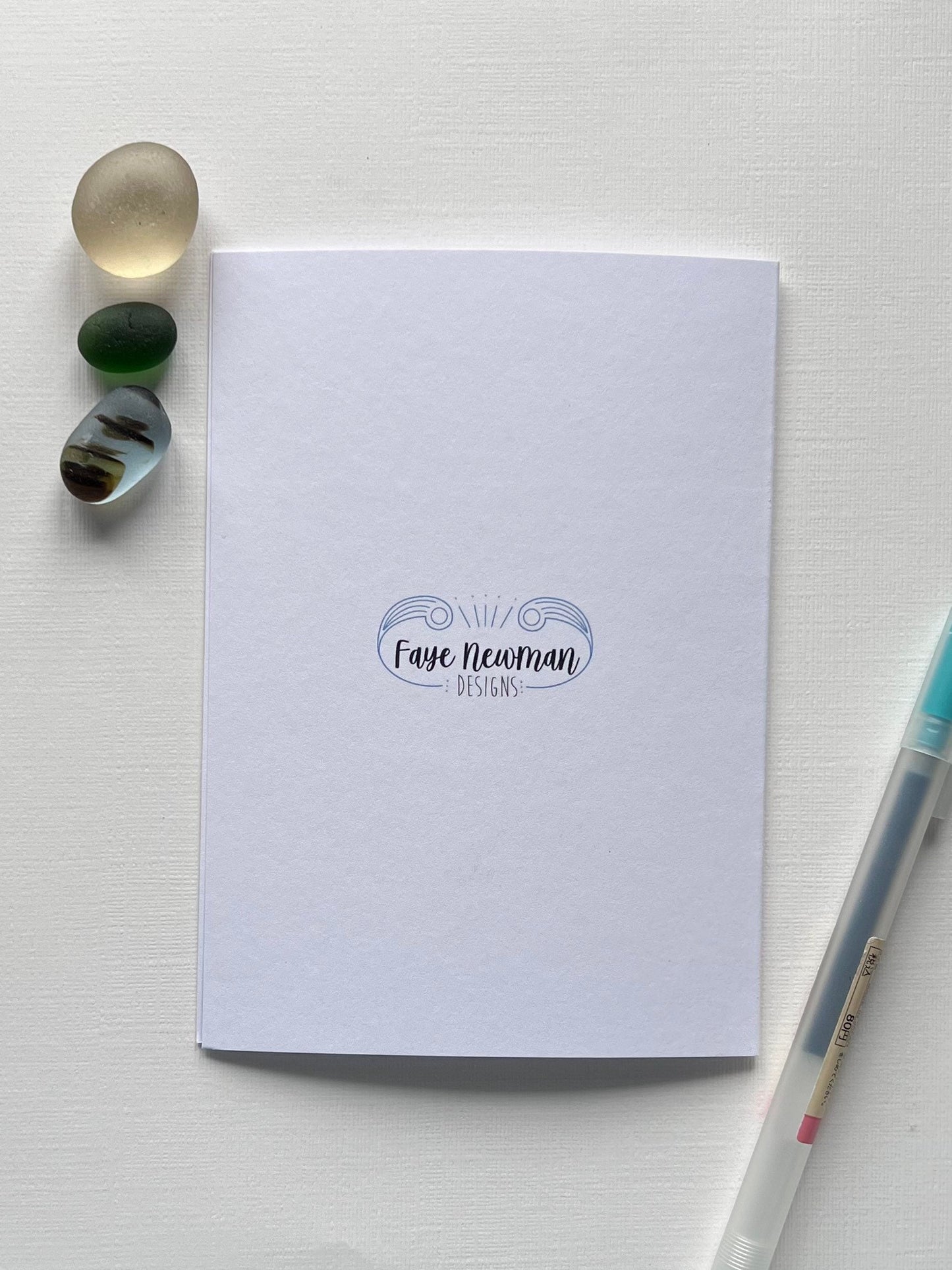 Sea Glass Greetings Cards (Pack of 4)