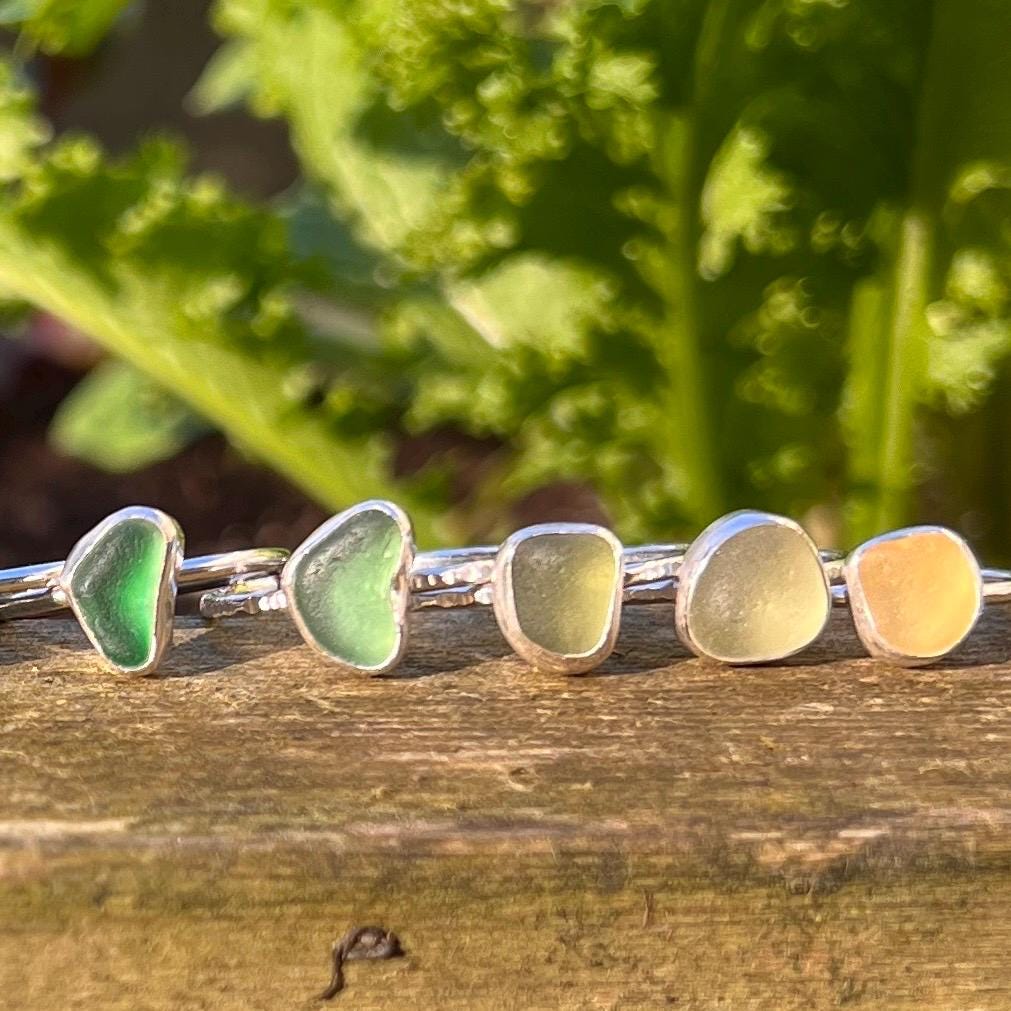 Sea Glass Stacker Ring, various sizes available
