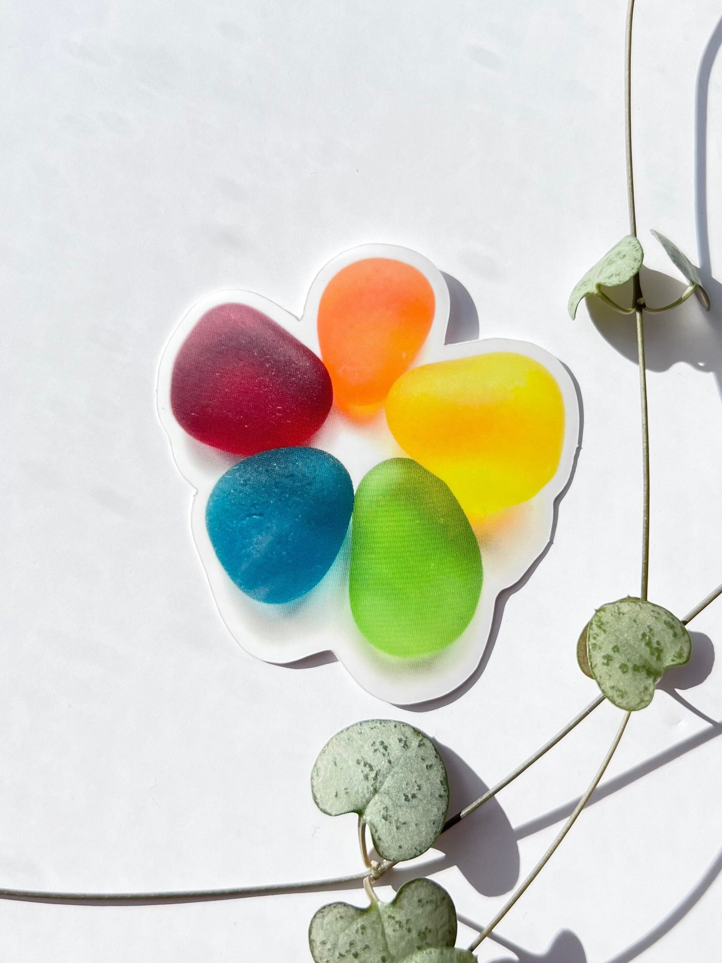 Sea Glass Image Waterproof Sticker