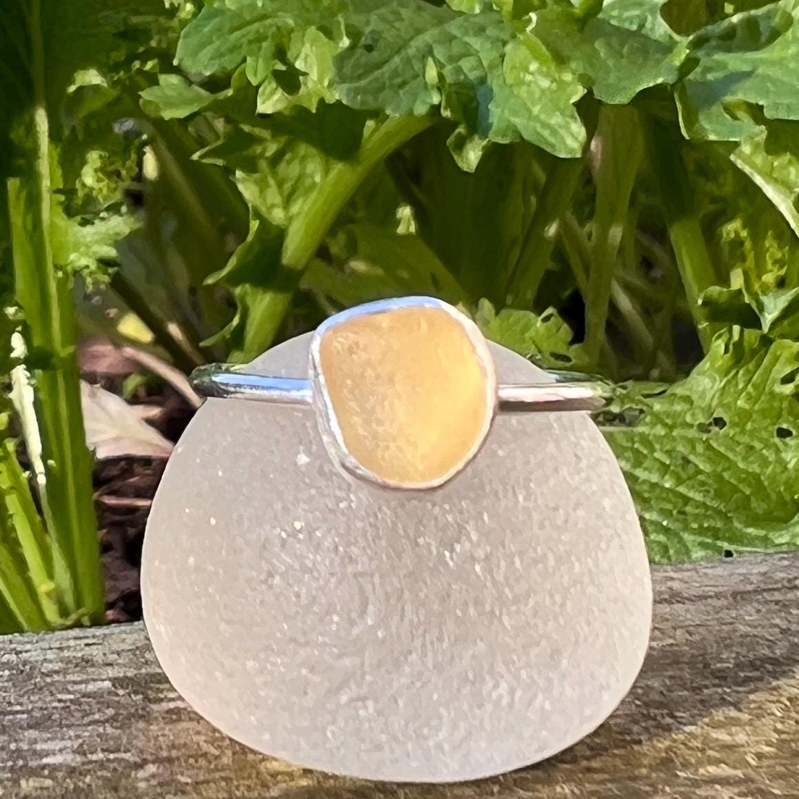 Sea Glass Stacker Ring, various sizes available