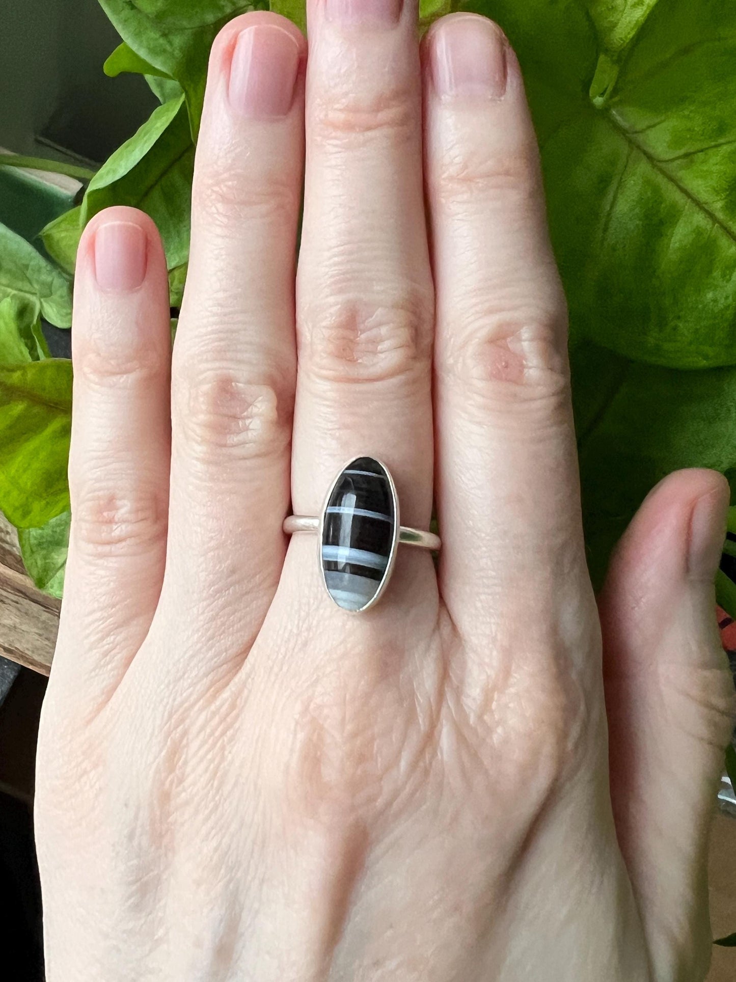 Banded Agate Ring