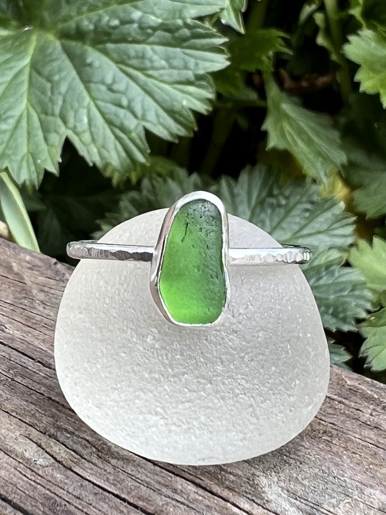 Sea Glass Stacker Ring