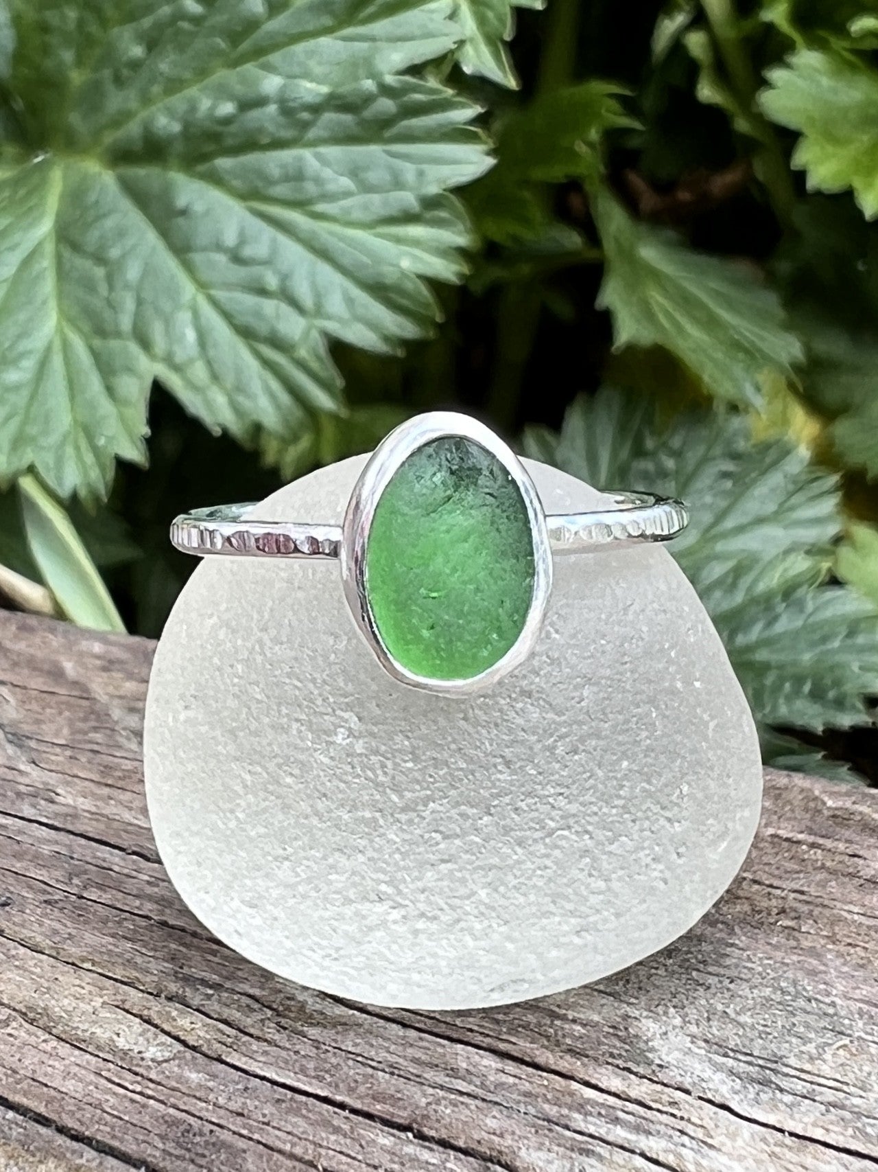 Sea Glass Stacker Ring