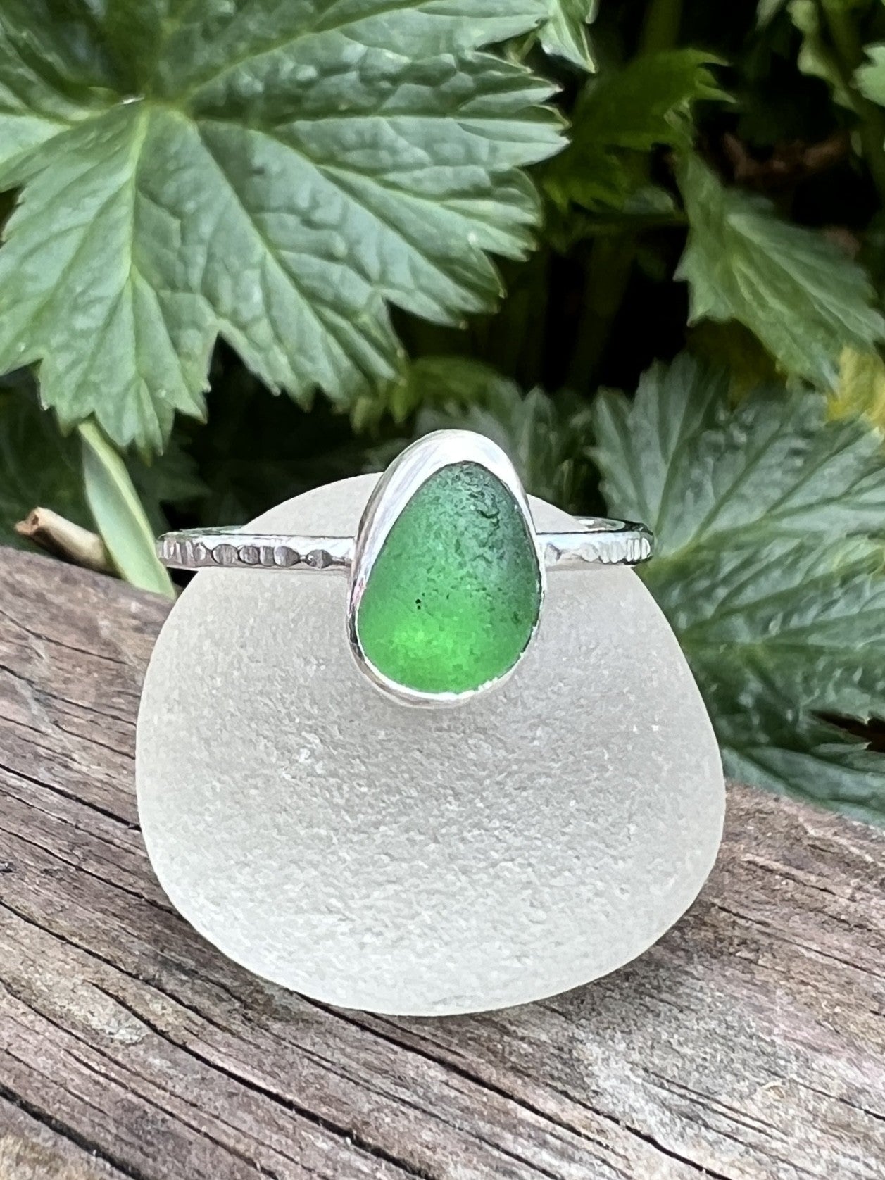 Sea Glass Stacker Ring