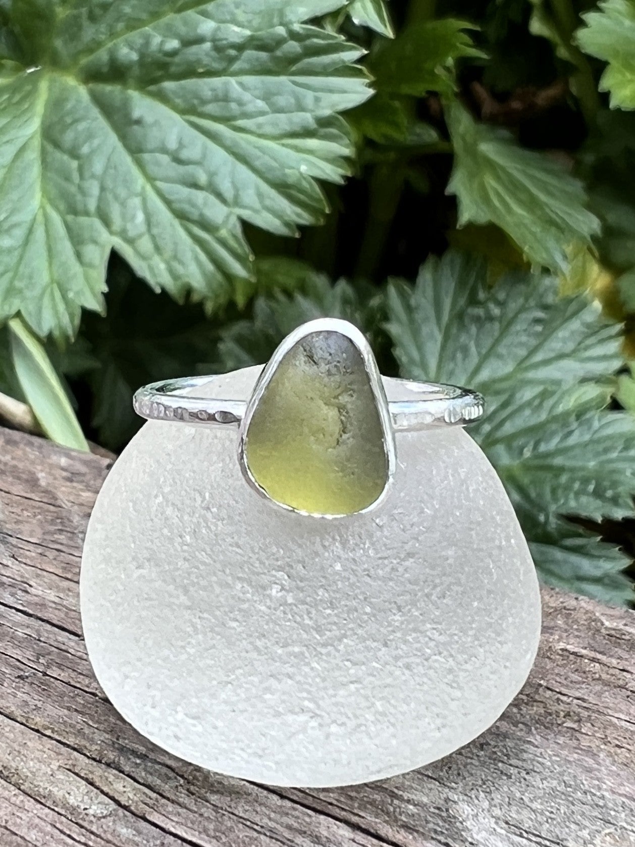 Sea Glass Stacker Ring