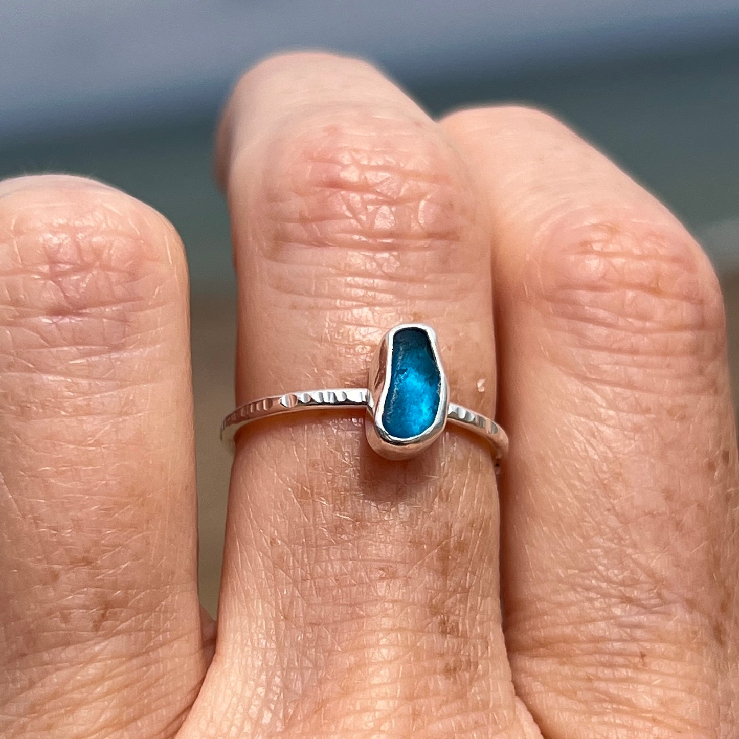 Sea Glass Stacker Ring