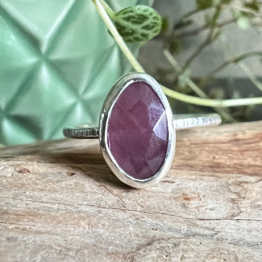 Natural Sapphire Stacker Ring