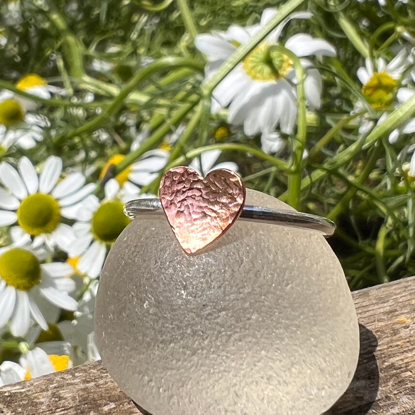 Copper Heart Ring, Made To Order