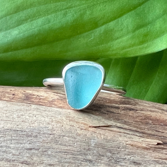 Sea Glass Stacker Ring