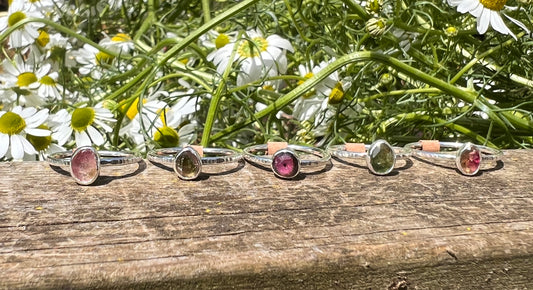 Tourmaline Stacker Rings