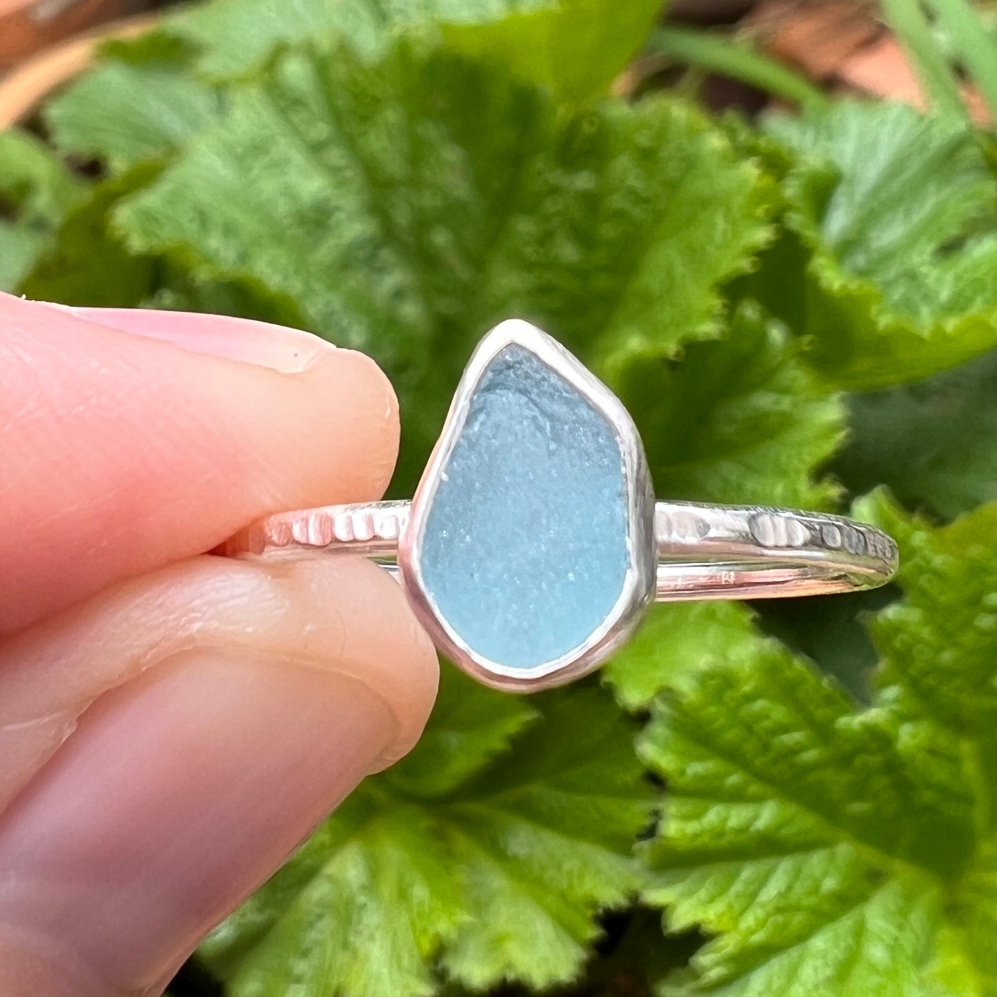 Sea Glass Stacker Ring