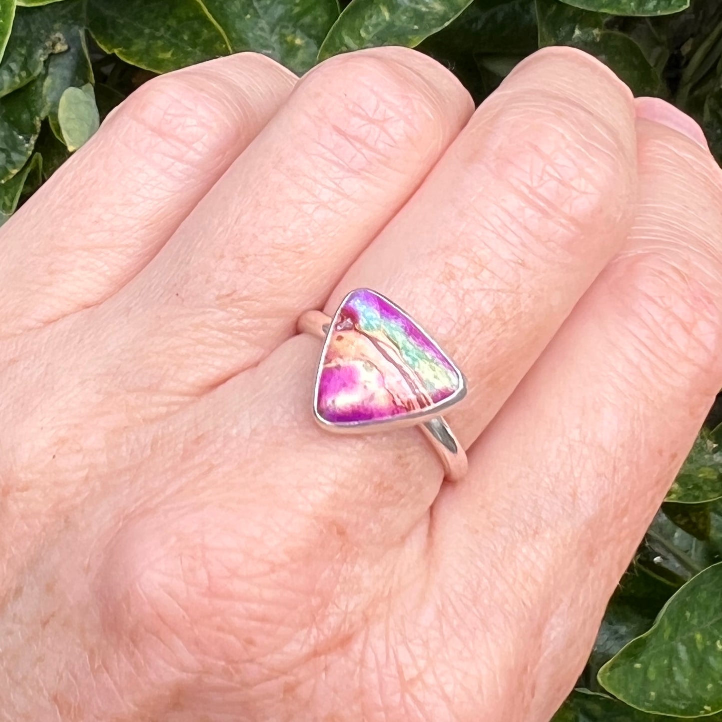 Rainbow Jasper Ring