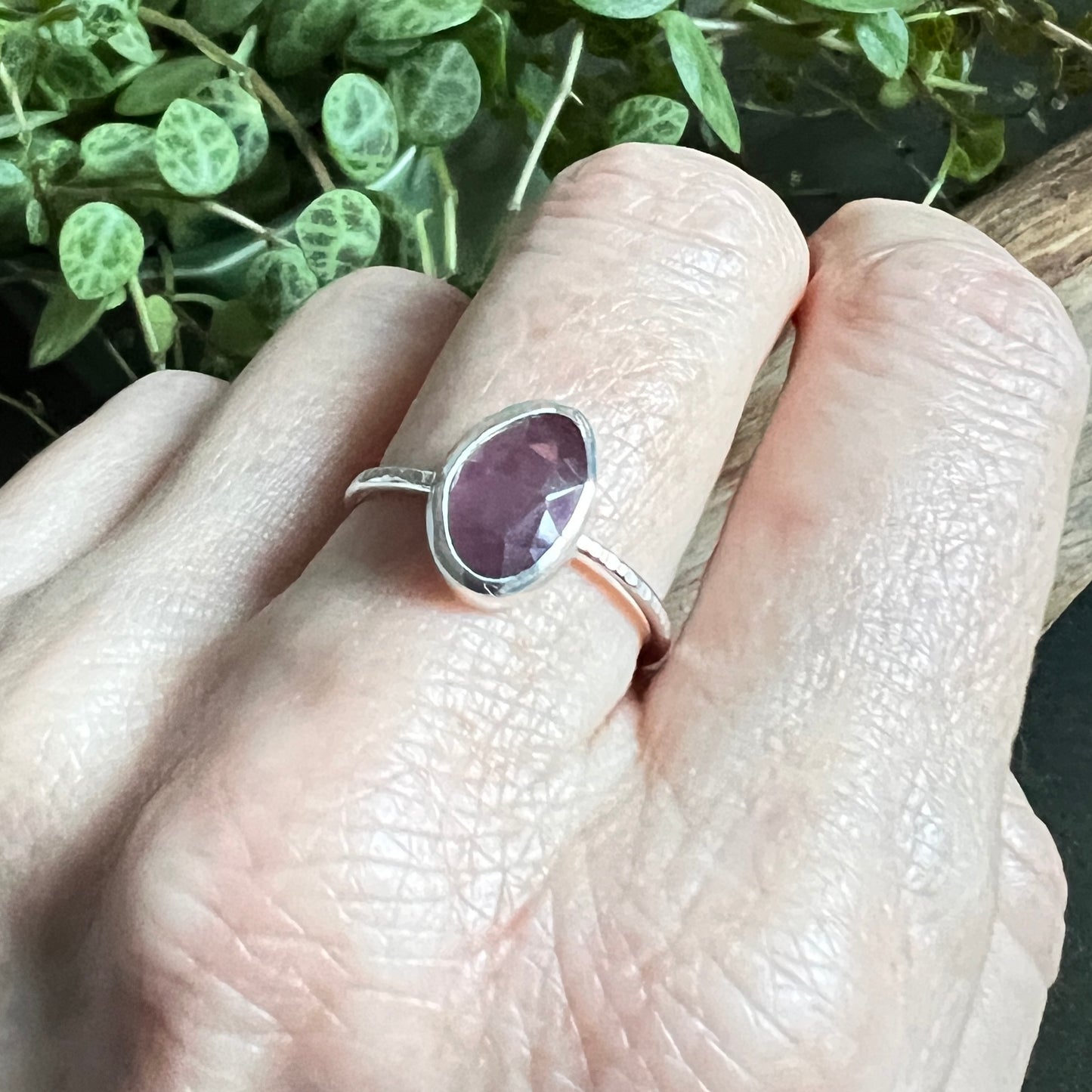 Natural Sapphire Stacker Ring