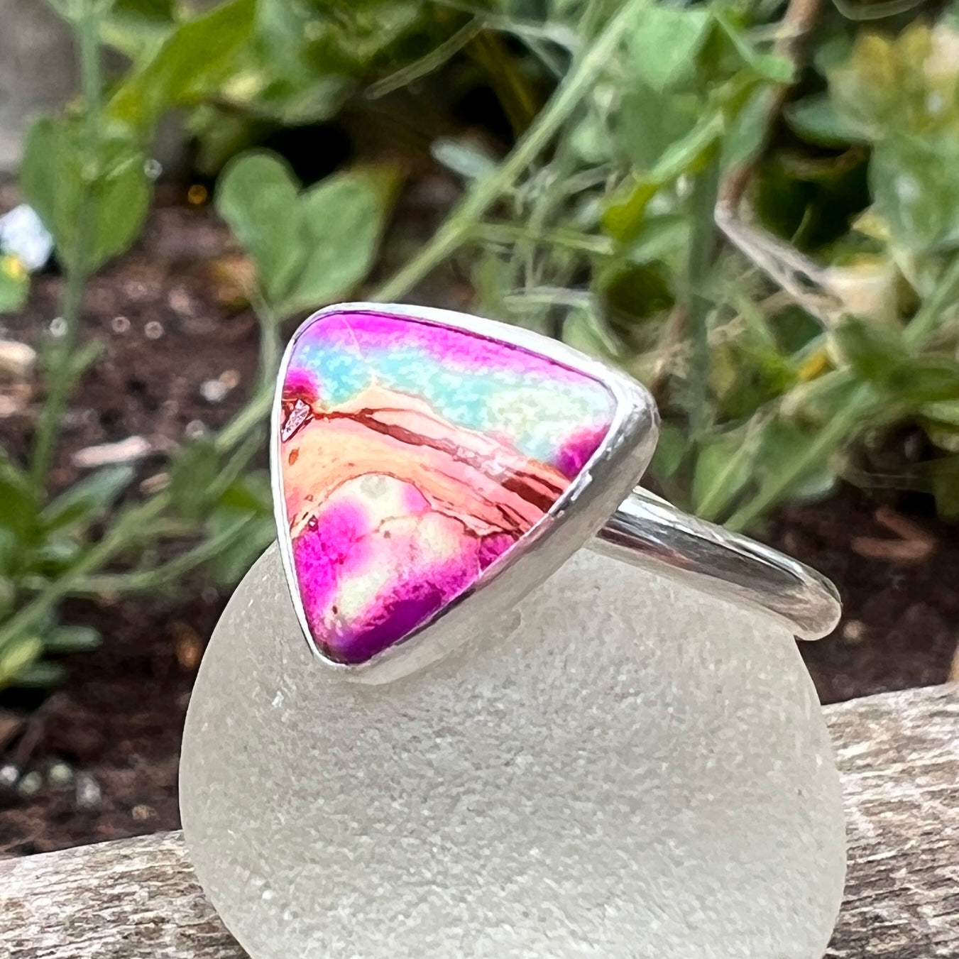 Rainbow Jasper Ring