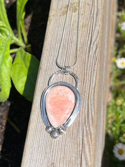 Pink Scolecite Pendant