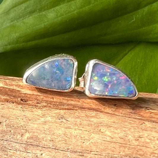 Australian Opal Doublet Studs