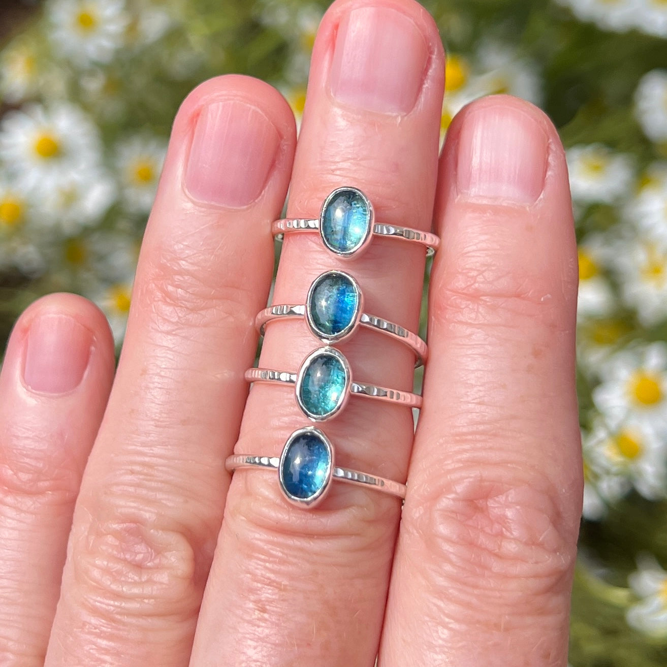 Kyanite Stacking Rings