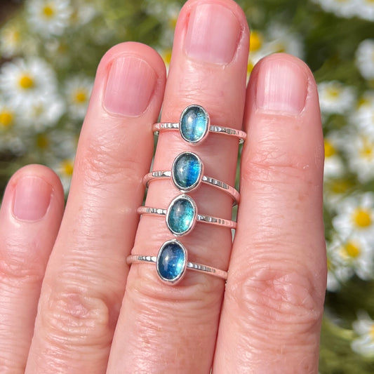 Kyanite Stacking Rings