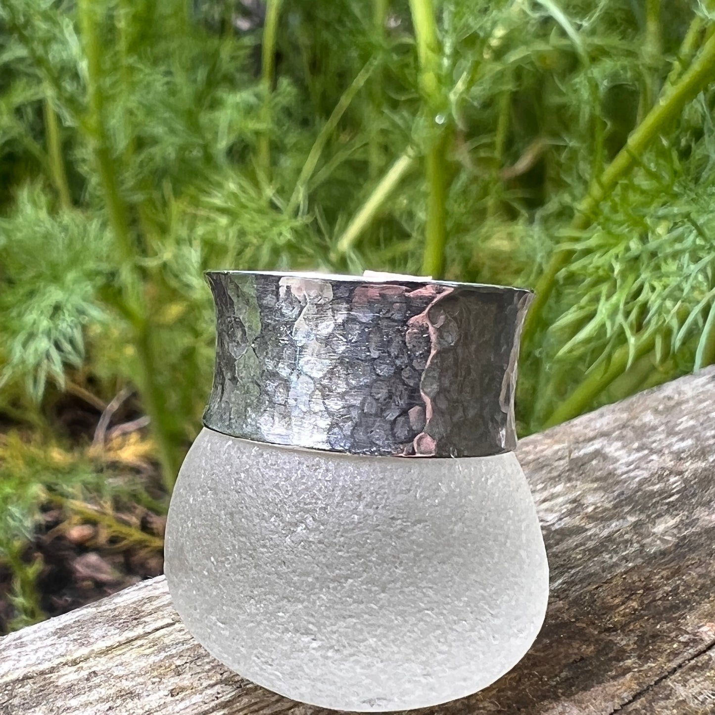 Wide Band Silver Ring