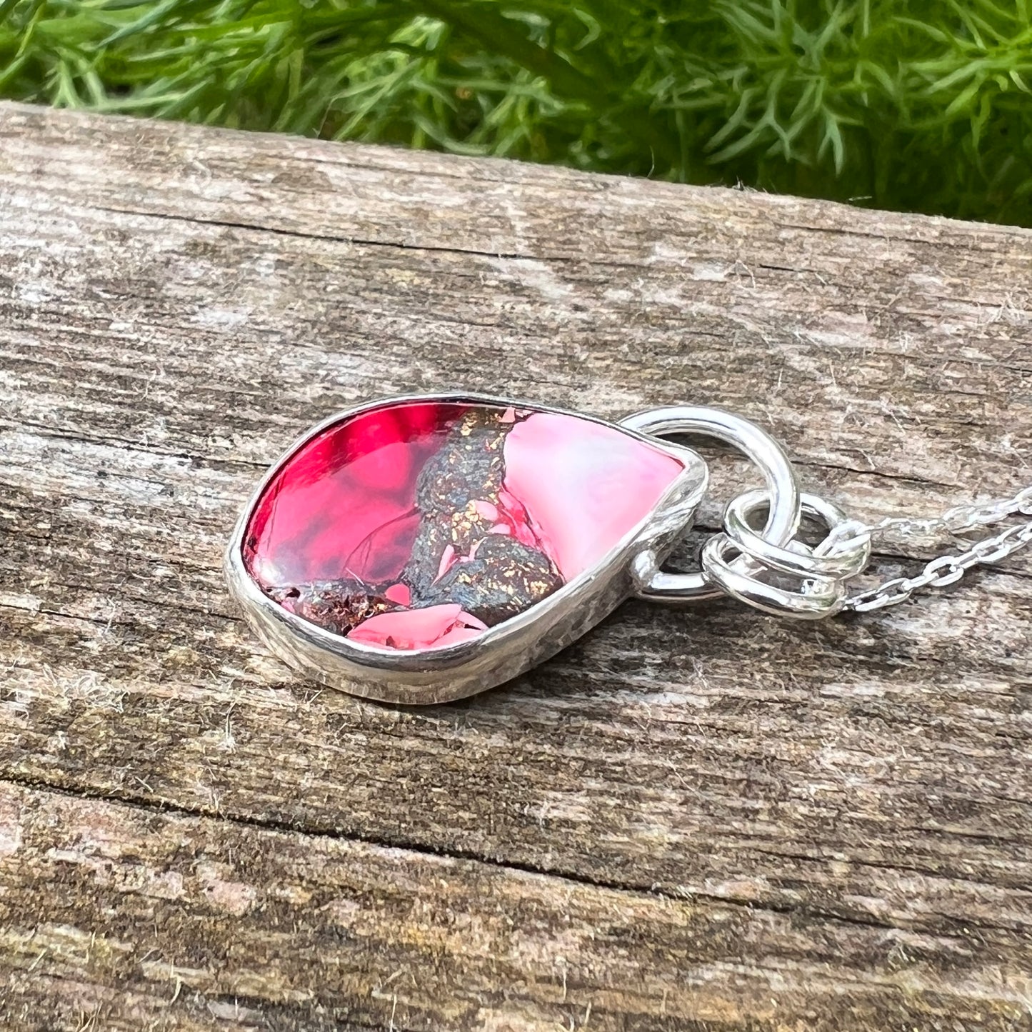 Red Dahlia Pendant