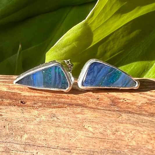 Australian Opal Doublet Studs