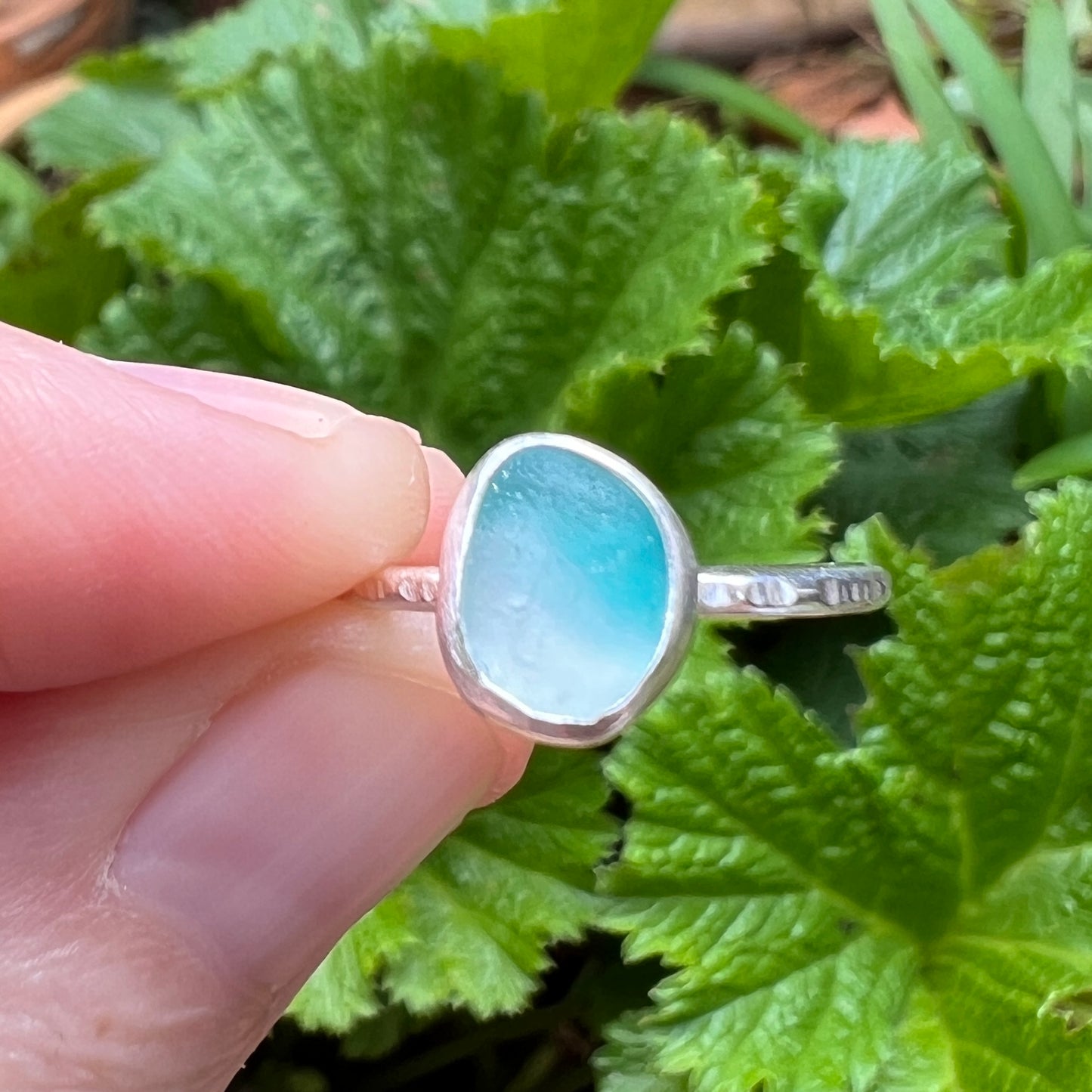 Sea Glass Stacker Ring