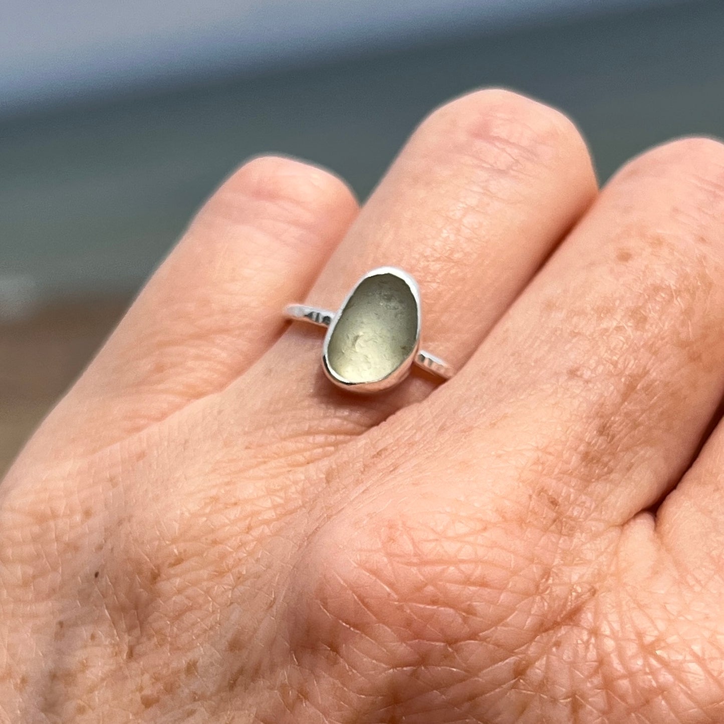 Sea Glass Stacker Ring