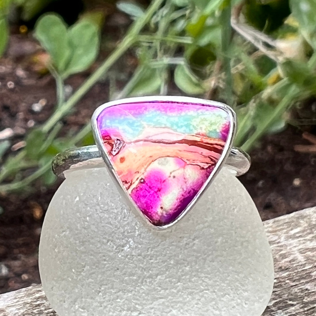 Rainbow Jasper Ring