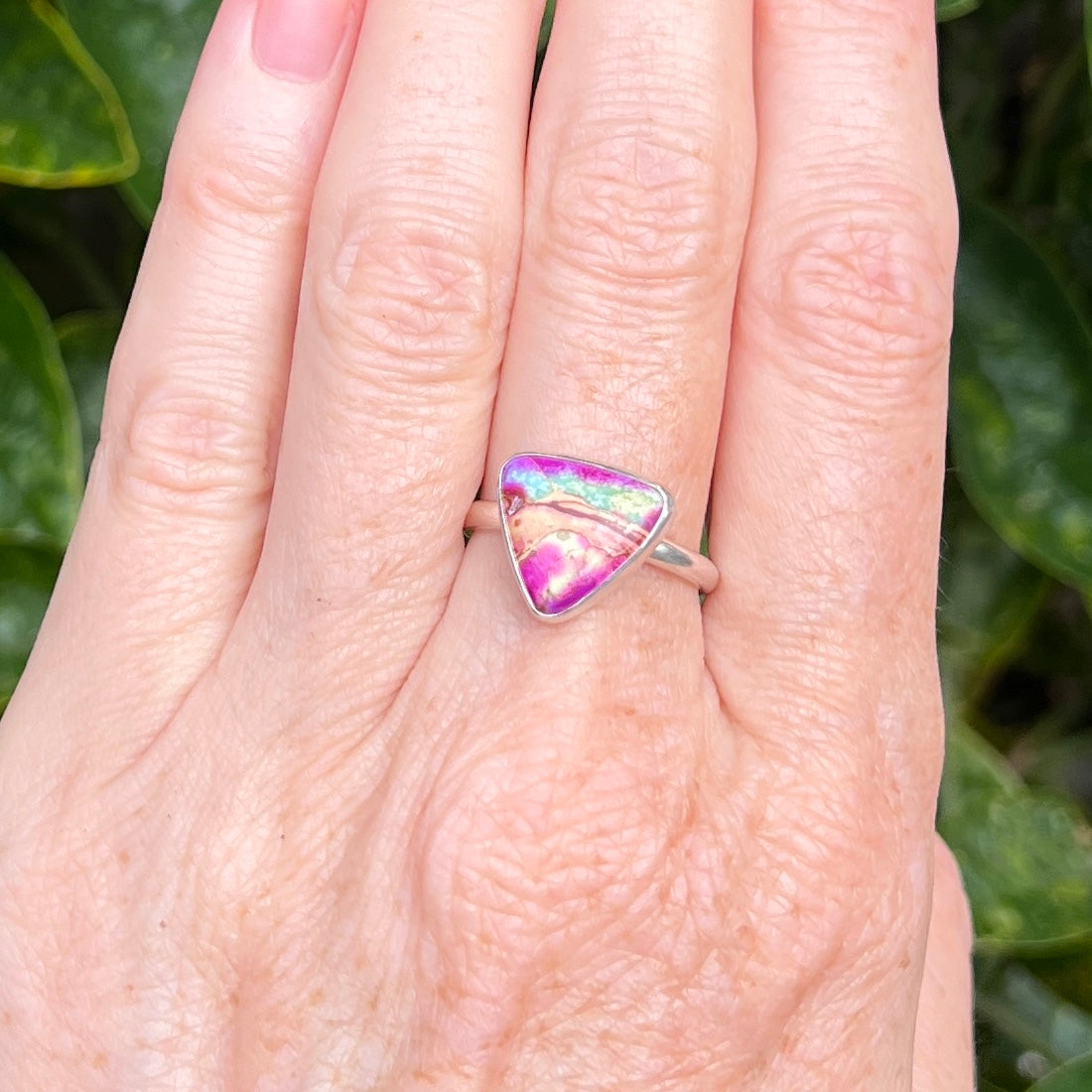 Rainbow Jasper Ring